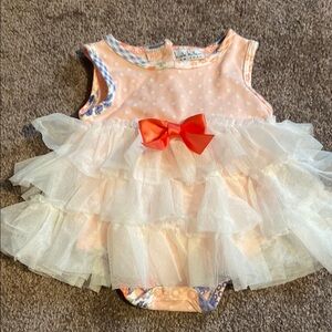 Nicole Miller Infant Girl Size 3-6 Months Frilly Dress